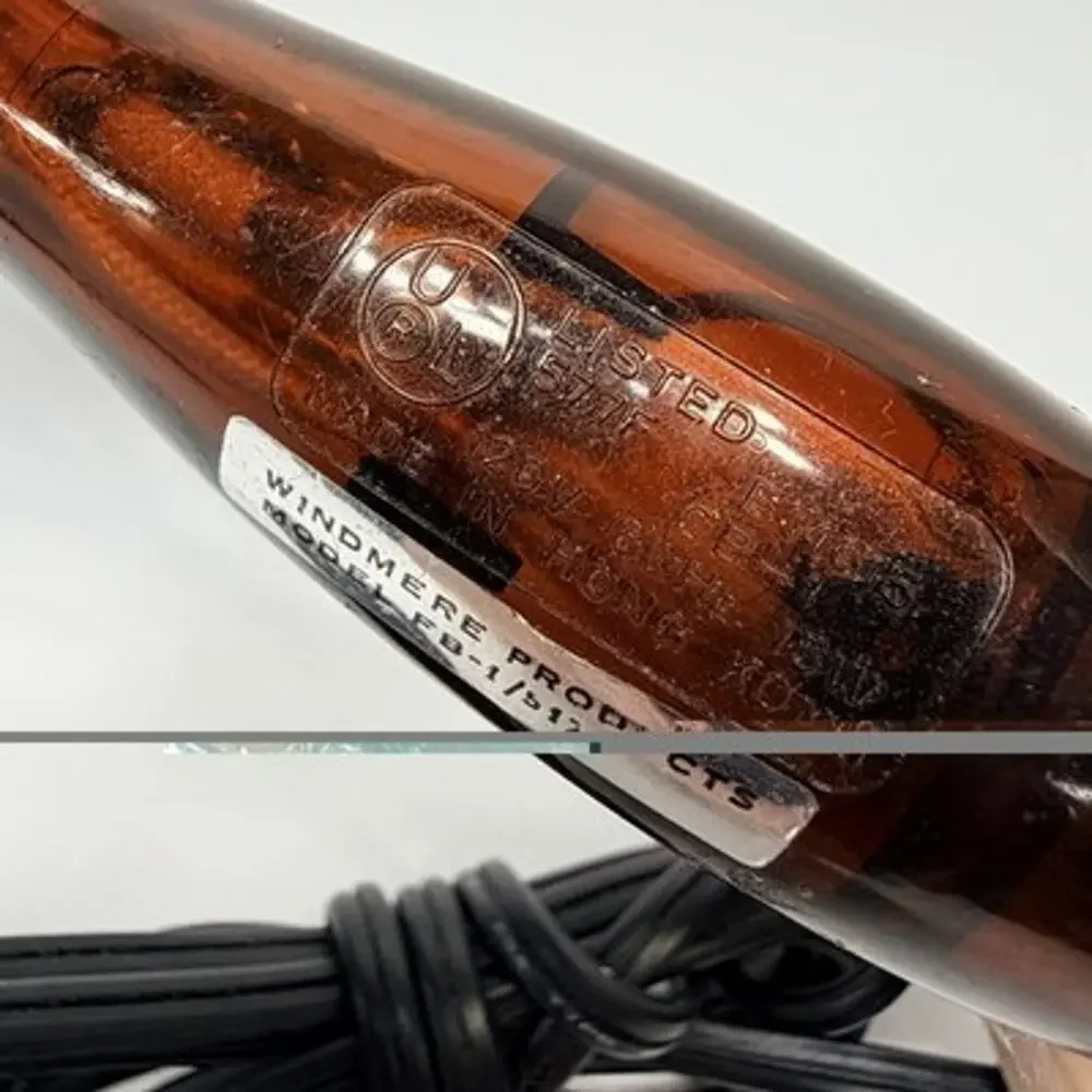 Vintage Windmere Brush n Body Electric Styler Tortoise Shell Hong Kong